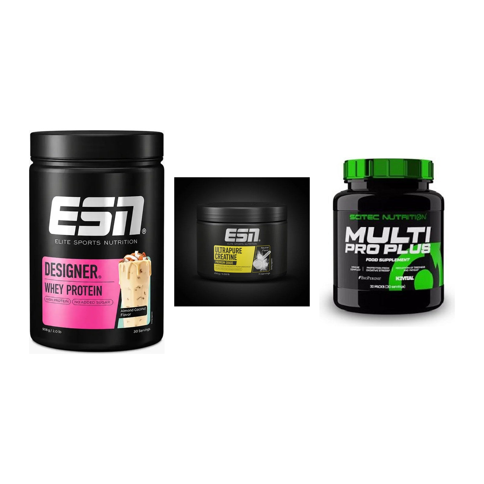 Einsteiger-Set: ESN Designer + ESN Ultrapure + Scitec Multi Pro – alle enthaltenen Artikel