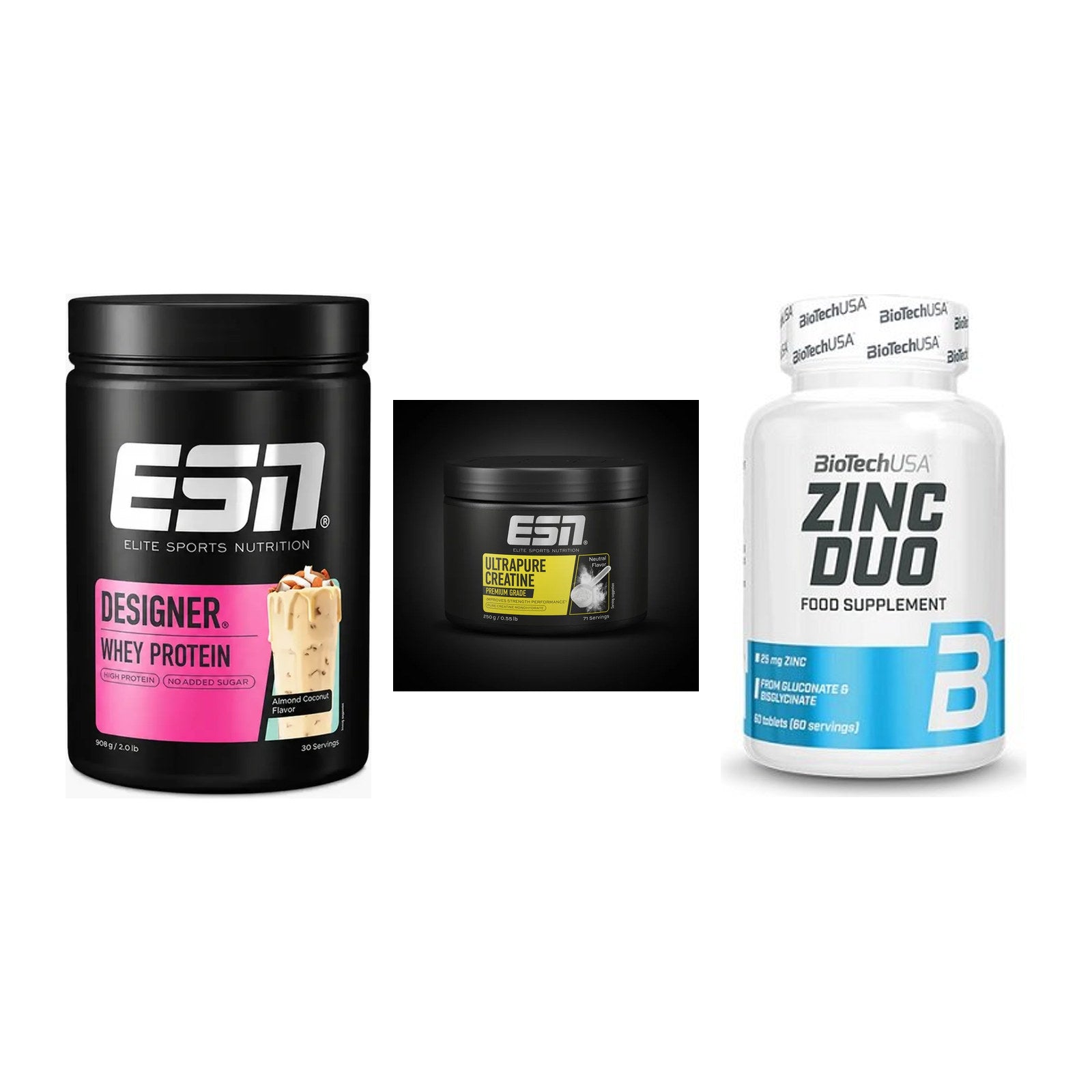 Einsteiger-Set: ESN Designer + ESN Ultrapure + BioTech Zinc Duo – alle enthaltenen Artikel