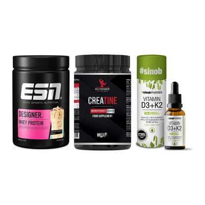 Einsteiger-Set: ESN Designer + #GYMJUICE + Sinob Vitamin D3 – alle enthaltenen Artikel