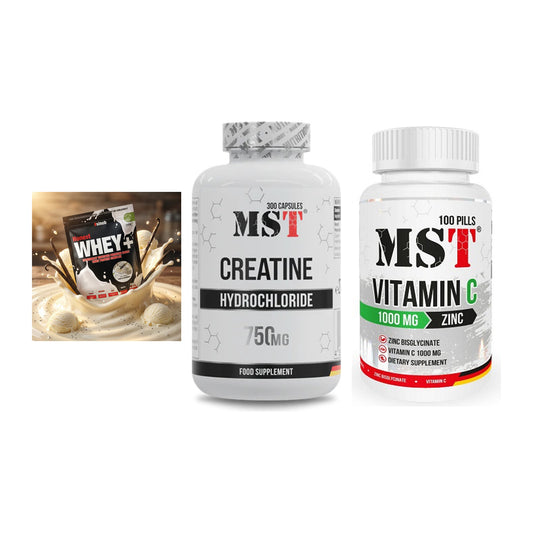 Einsteiger-Set: Sinob Honest + MST Creatine HCL + MST Vitamin C – alle enthaltenen Artikel