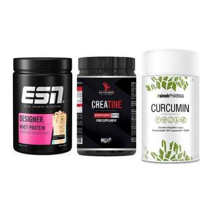 Einsteiger-Set: ESN Designer + #GYMJUICE + Sinob Curcumin – alle enthaltenen Artikel
