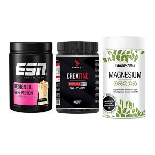 Einsteiger-Set: ESN Designer + #GYMJUICE + Sinob Magnesium – alle enthaltenen Artikel