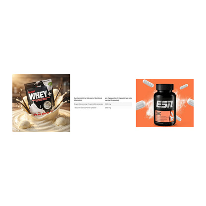 Einsteiger-Set: Sinob Honest + INLEAD Creatine + ESN Zinc – alle enthaltenen Artikel