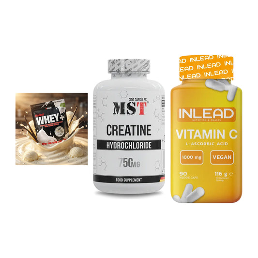 Einsteiger-Set: Sinob Honest + MST Creatine HCL + INLEAD Vitamin C – alle enthaltenen Artikel
