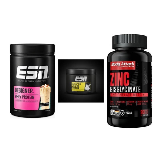 Einsteiger-Set: ESN Designer + ESN Ultrapure + Body Attack Zink – alle enthaltenen Artikel