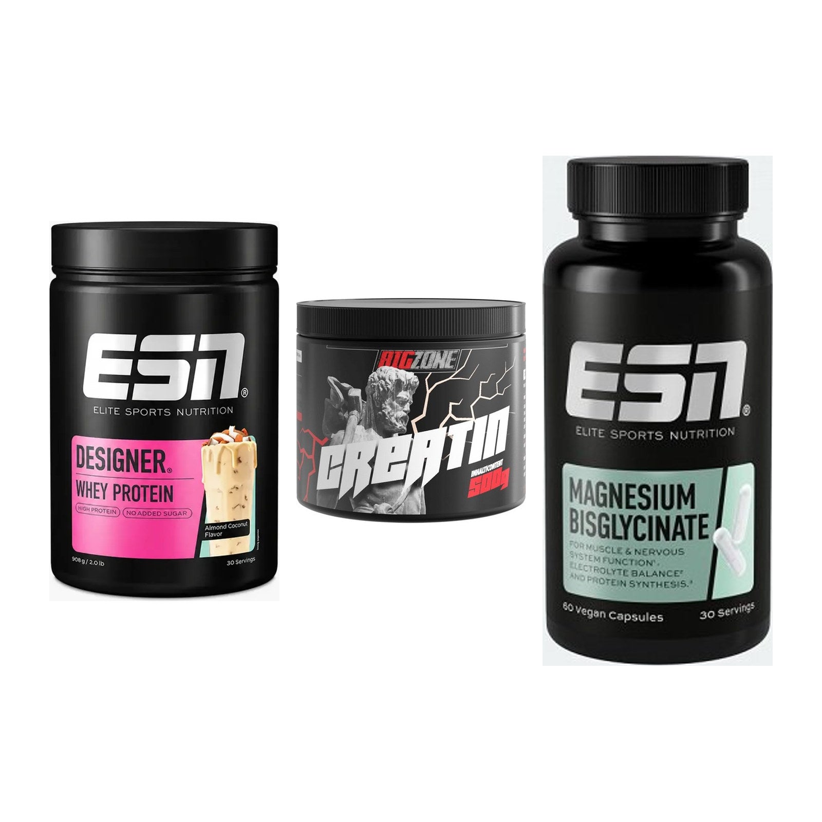 Einsteiger-Set: ESN Designer + Big Zone Creatin + ESN Magnesium – alle enthaltenen Artikel