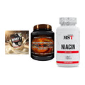Einsteiger-Set: Sinob Honest Whey+ + Scitec Crea-Bomb + MST Niacin – alle enthaltenen Artikel