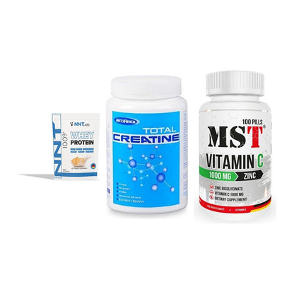 Einsteiger-Set: NNT Whey + Megabol Total + MST Vitamin C – alle enthaltenen Artikel