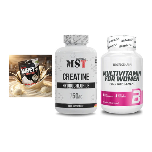 Einsteiger-Set: Sinob Honest + MST Creatine HCL + BioTech Multivit – alle enthaltenen Artikel