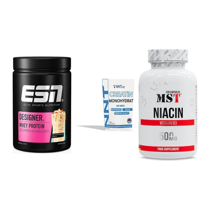 Einsteiger-Set: ESN Designer + NNT Creatin + MST Niacin – alle enthaltenen Artikel