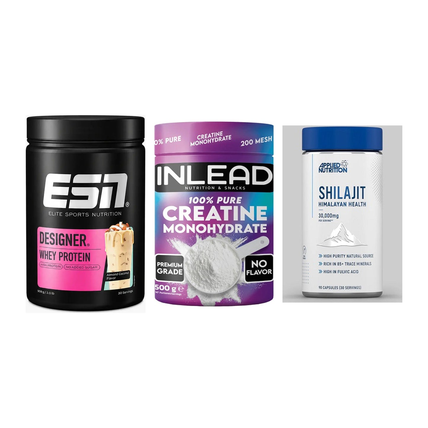 Einsteiger-Set: ESN Designer + INLEAD Creatine + Applied Nutritio – alle enthaltenen Artikel