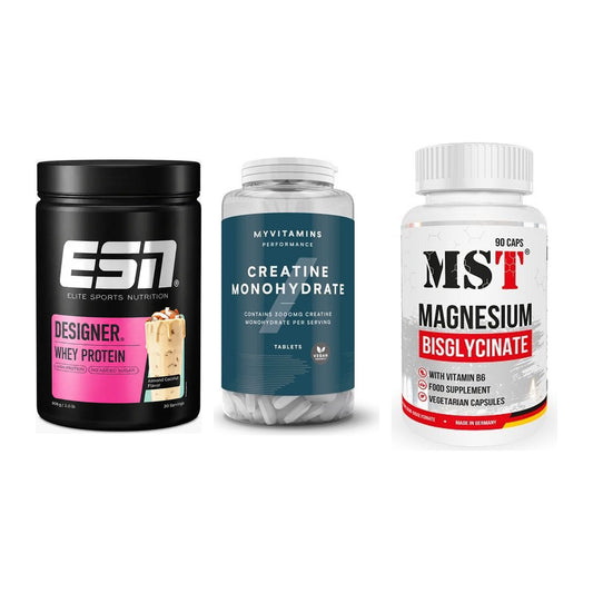 Einsteiger-Set: ESN Designer + MyProtein + MST Magnesium – alle enthaltenen Artikel