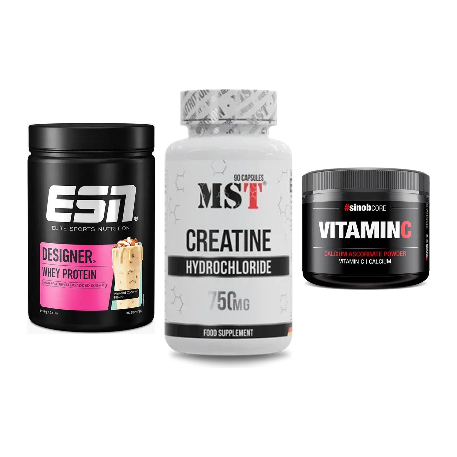 Einsteiger-Set: ESN Designer + MST Creatin HCL + Sinob Vitamin C – alle enthaltenen Artikel