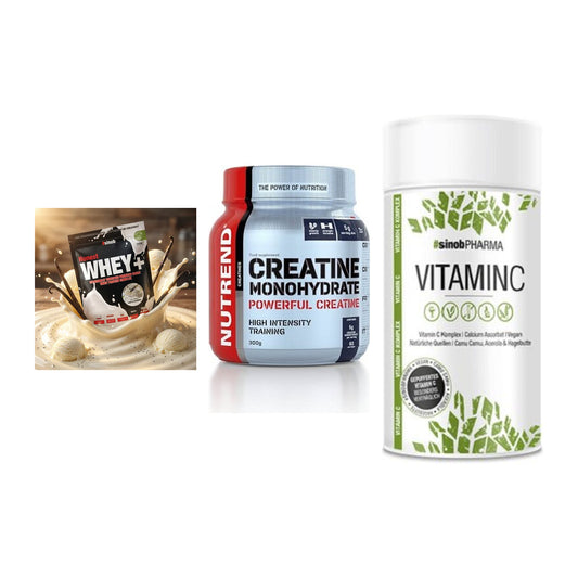 Einsteiger-Set: Sinob Honest + Nutrend Creatine + Sinob Vitamin C – alle enthaltenen Artikel