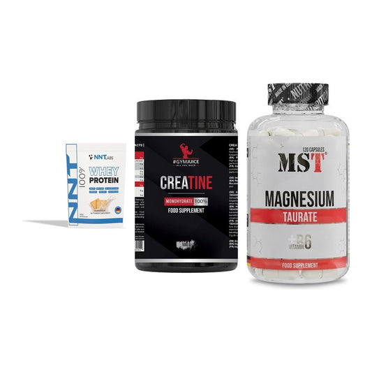 Einsteiger-Set: NNT Whey + #GYMJUICE + MST Magnesium – alle enthaltenen Artikel
