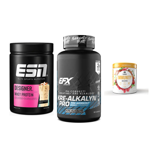 Einsteiger-Set: ESN Designer + EFX Kre-Alkalyn + FA Nutrition – alle enthaltenen Artikel