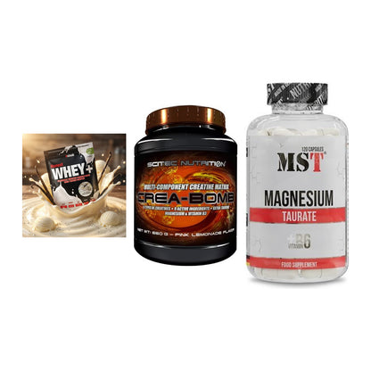 Einsteiger-Set: Sinob Honest + Scitec Crea-Bomb + MST Magnesium – alle enthaltenen Artikel