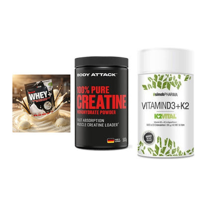 Einsteiger-Set: Sinob Honest + Body Attack 100% + Sinob Vitamin D3 – alle enthaltenen Artikel