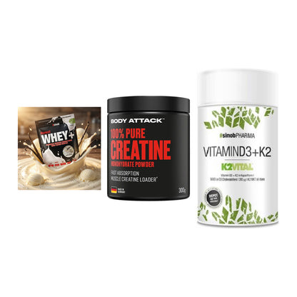 Einsteiger-Set: Sinob Honest + Body Attack 100% + Sinob Vitamin D3 – alle enthaltenen Artikel