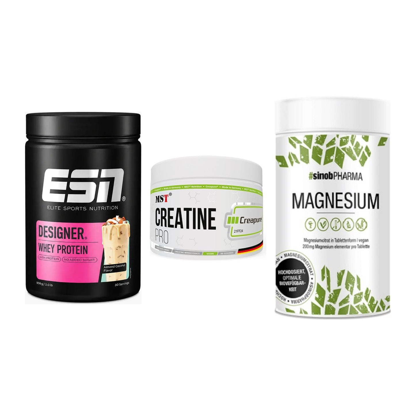 Einsteiger-Set: ESN Designer + MST Creatin Pro + Sinob Magnesium – alle enthaltenen Artikel