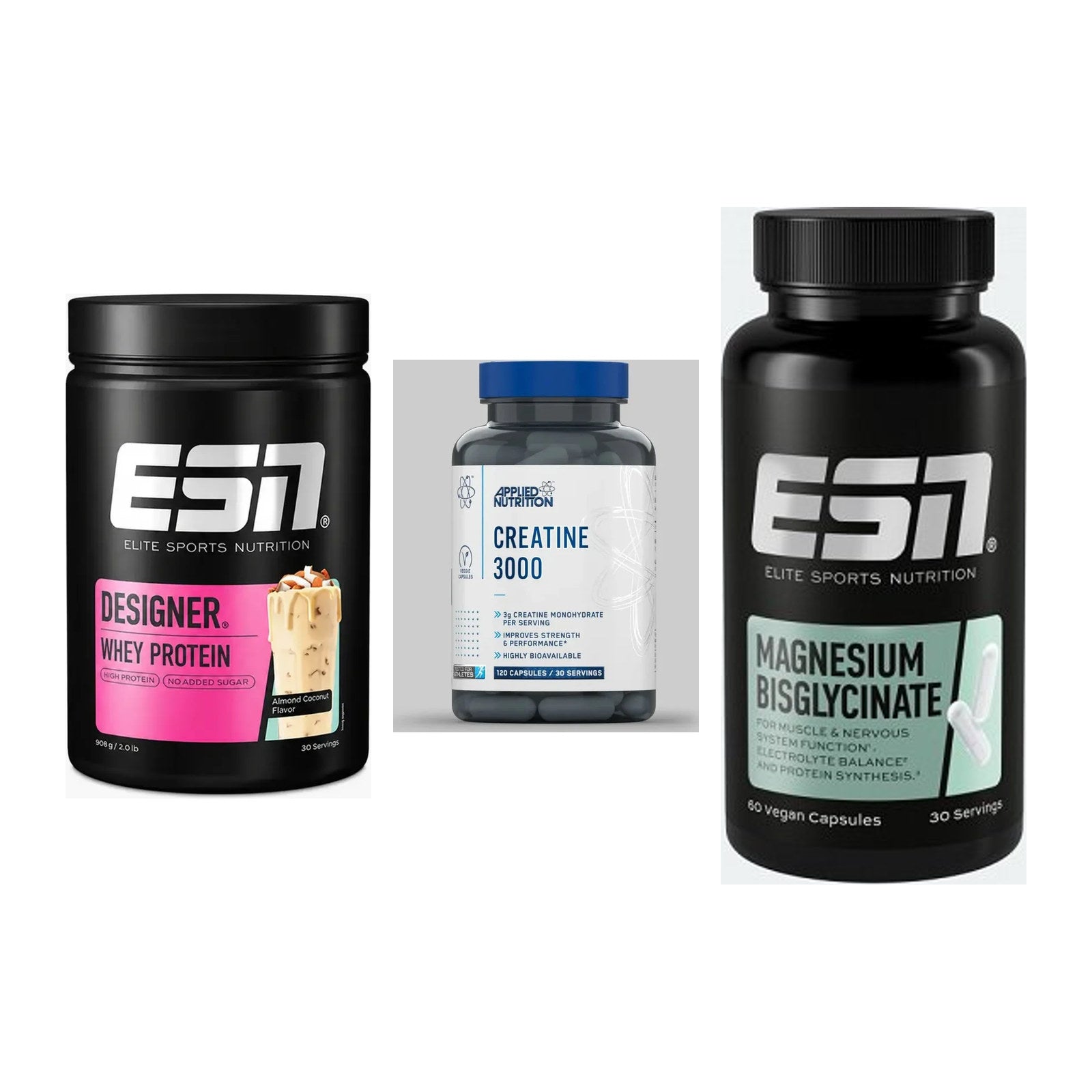 Einsteiger-Set: ESN Designer + Applied Nutritio + ESN Magnesium – alle enthaltenen Artikel
