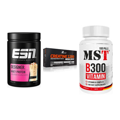 Einsteiger-Set: ESN Designer + Olimp Creatine + MST B300 B-Compl – alle enthaltenen Artikel