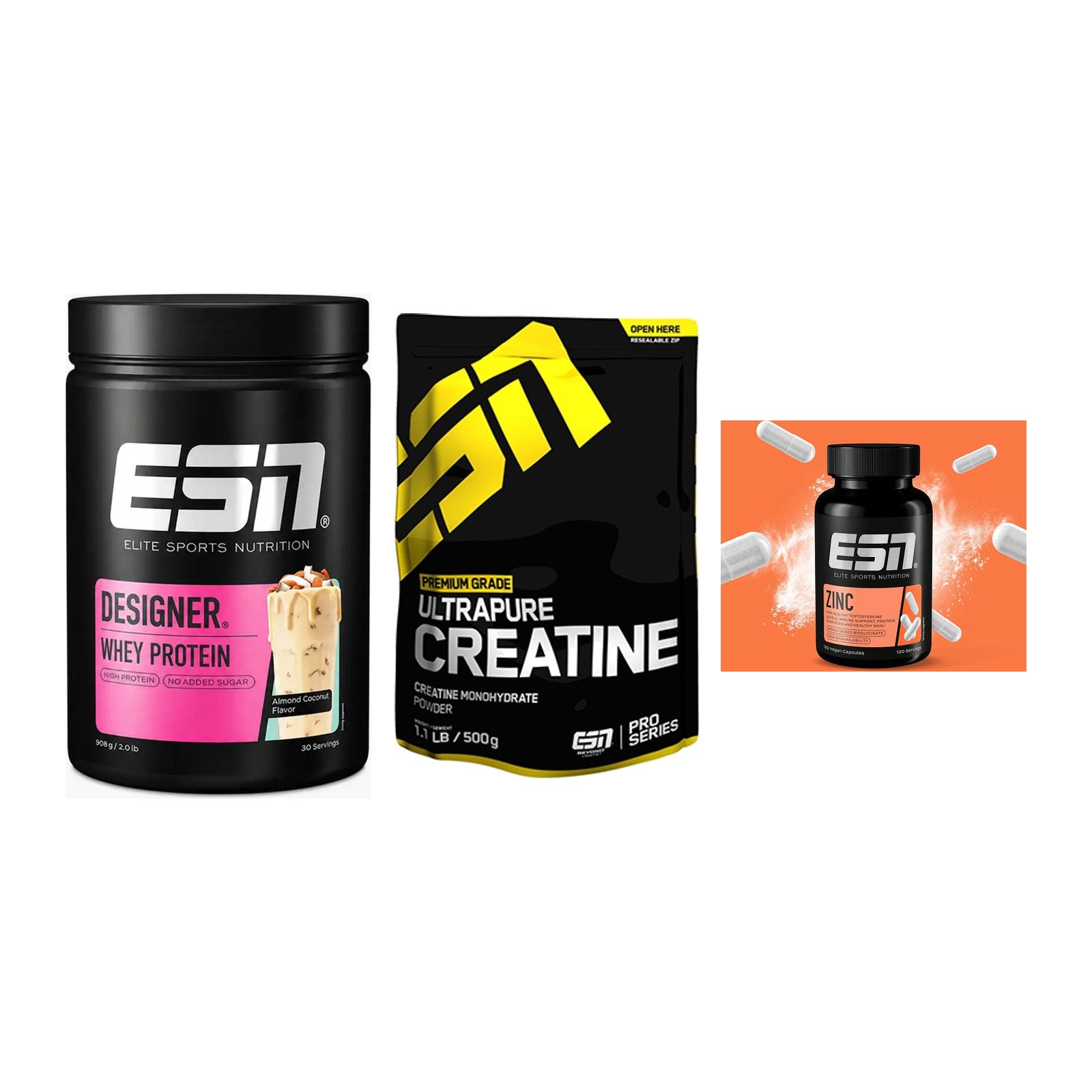 Einsteiger-Set: ESN Designer + ESN Ultrapure + ESN Zinc – alle enthaltenen Artikel