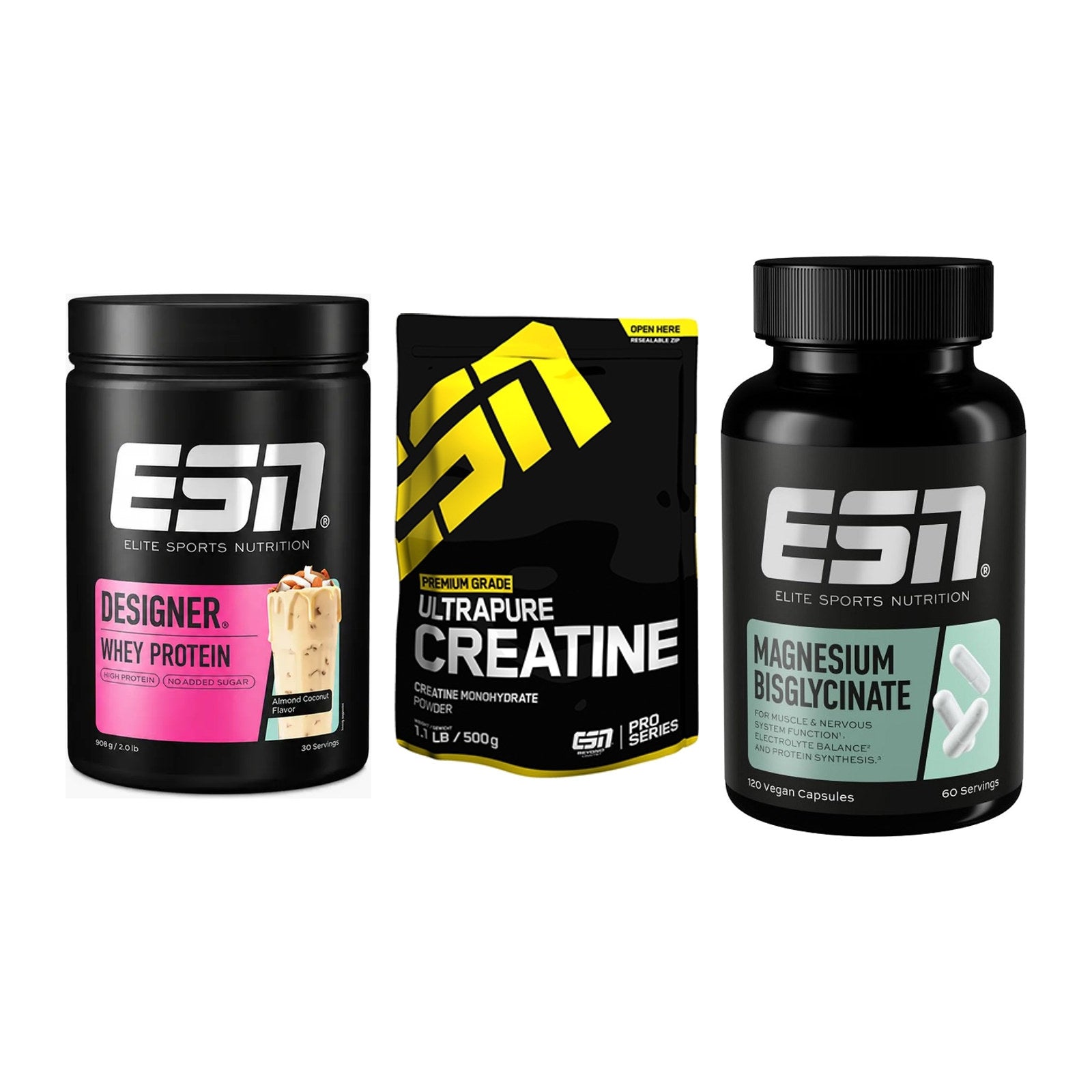 Einsteiger-Set: ESN Designer + ESN Ultrapure + ESN Magnesium – alle enthaltenen Artikel