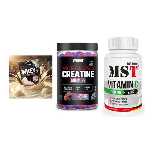 Einsteiger-Set: Sinob Honest + Weider Micronize + MST Vitamin C – alle enthaltenen Artikel