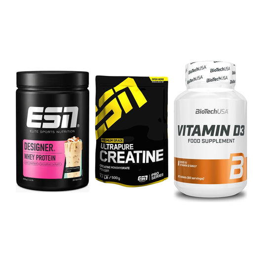 Einsteiger-Set: ESN Designer + ESN Ultrapure + BioTech Vitamin – alle enthaltenen Artikel