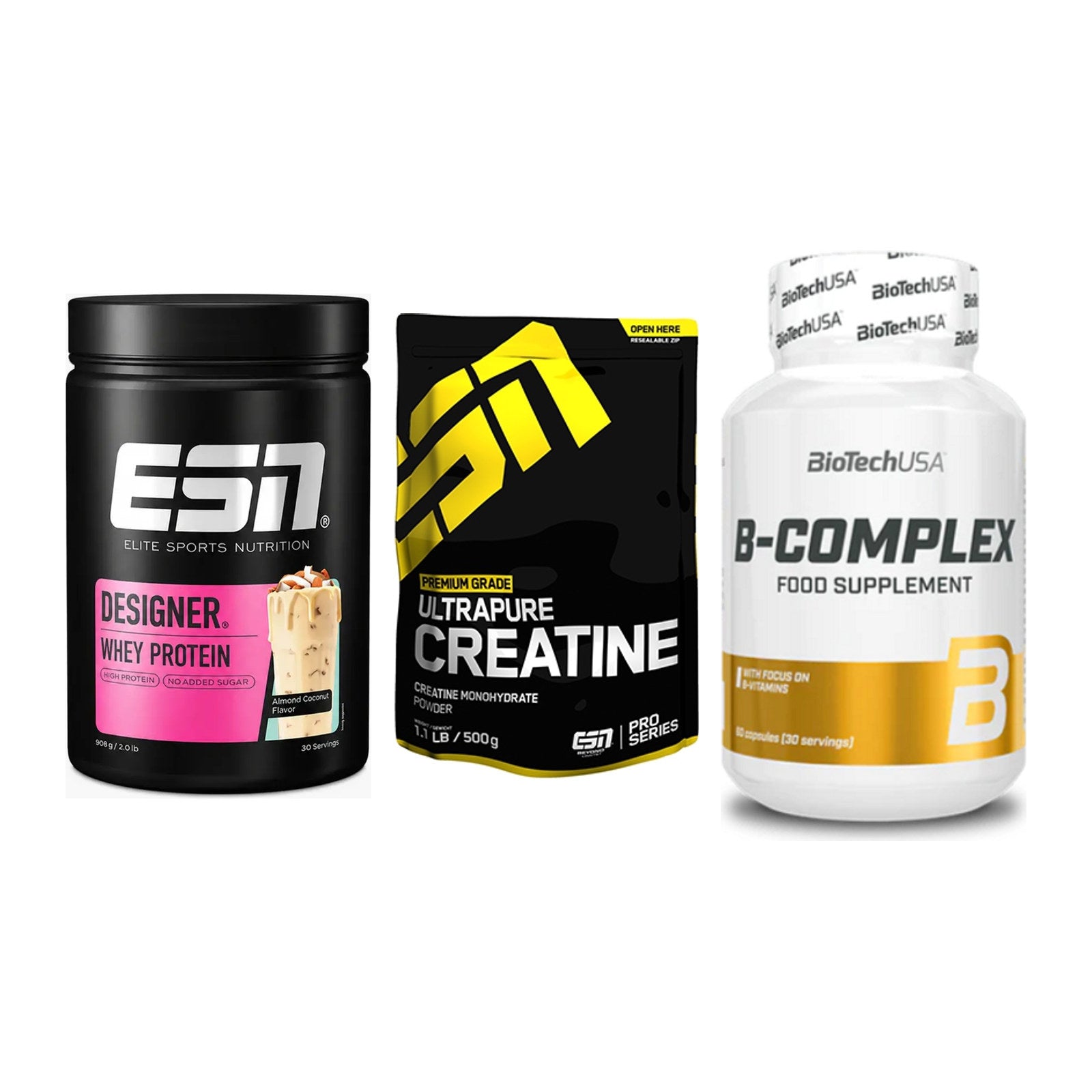 Einsteiger-Set: ESN Designer + ESN Ultrapure + BioTech B – alle enthaltenen Artikel