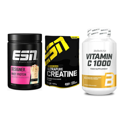 Einsteiger-Set: ESN Designer + ESN Ultrapure + BioTech Vitamin – alle enthaltenen Artikel