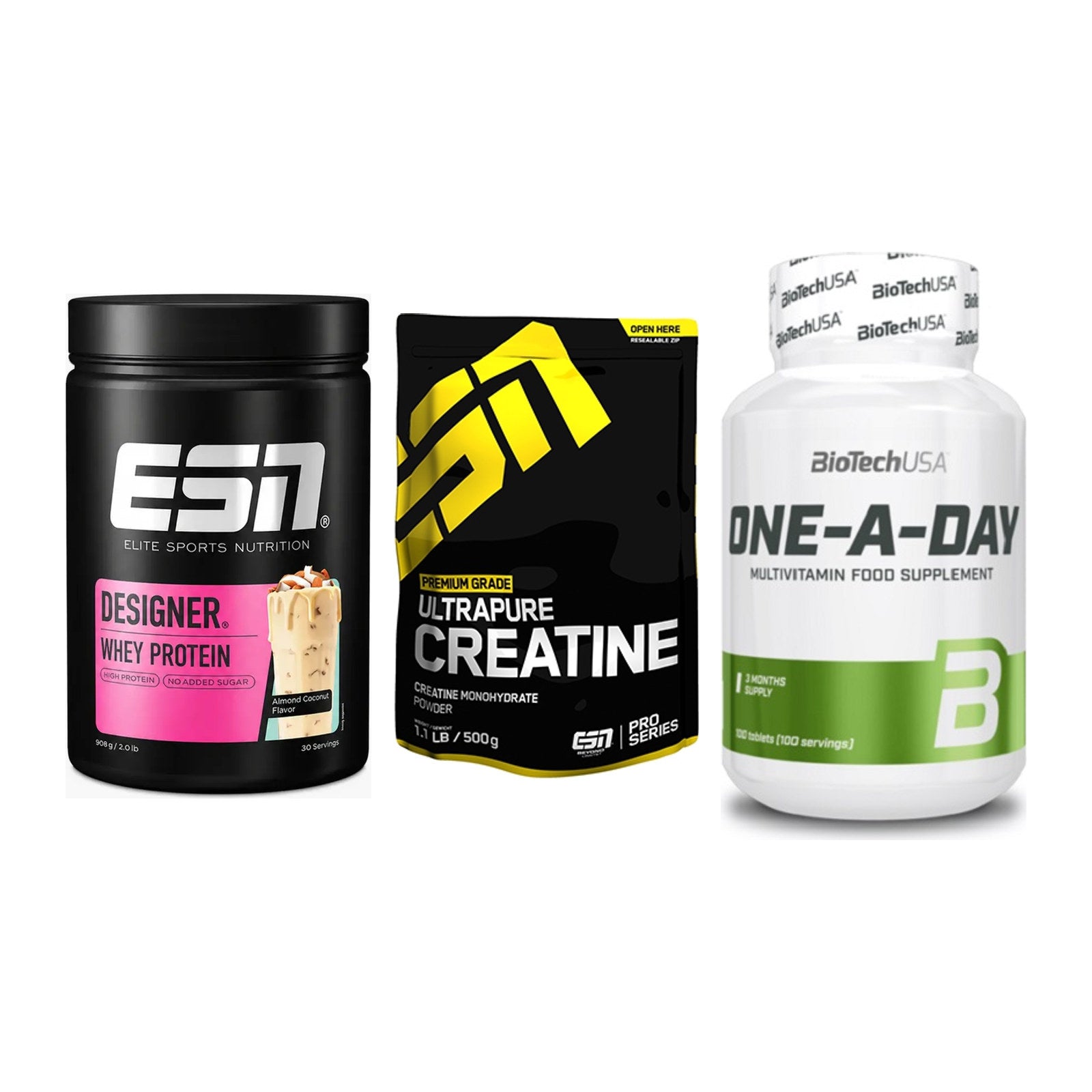 Einsteiger-Set: ESN Designer + ESN Ultrapure + BioTech One A – alle enthaltenen Artikel