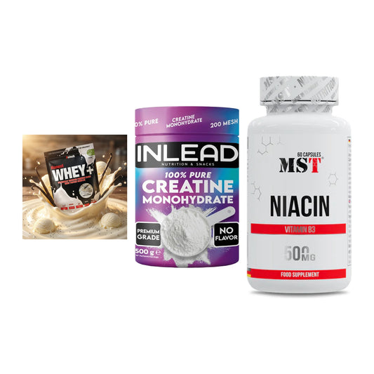 Einsteiger-Set: Sinob Honest + INLEAD Creatine + MST Niacin – alle enthaltenen Artikel