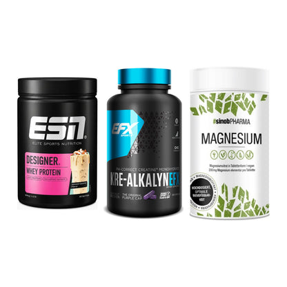 Einsteiger-Set: ESN Designer + EFX Kre-Alkalyn + Sinob Magnesium – alle enthaltenen Artikel