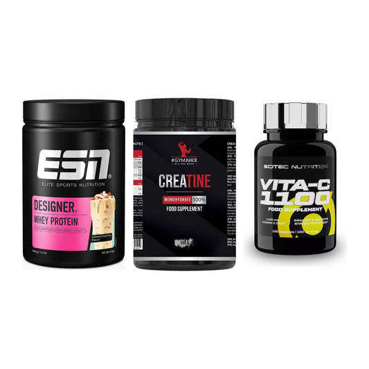 Einsteiger-Set: ESN Designer + #GYMJUICE + Scitec Vitamin C – alle enthaltenen Artikel