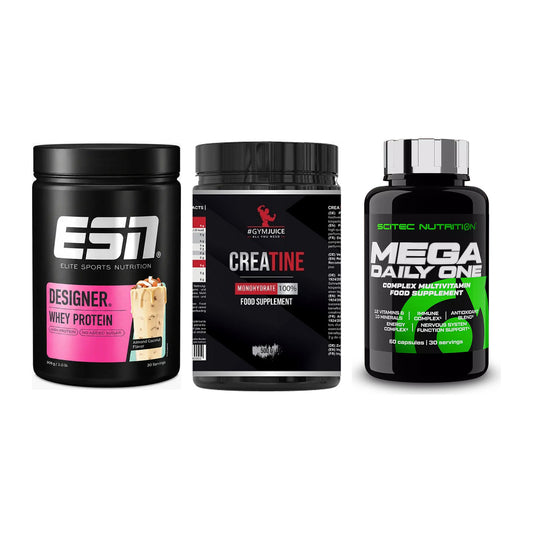 Einsteiger-Set: ESN Designer + #GYMJUICE + Scitec Mega – alle enthaltenen Artikel