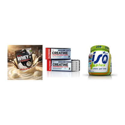Einsteiger-Set: Sinob Honest + Nutrend Creatine + Olimp Iso Plus – alle enthaltenen Artikel