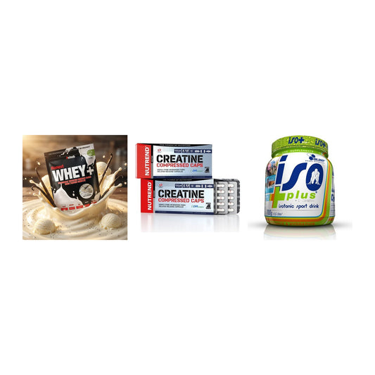 Einsteiger-Set: Sinob Honest + Nutrend Creatine + Olimp Iso Plus – alle enthaltenen Artikel