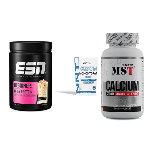 Einsteiger-Set: ESN Designer + NNT Creatin + MST Calcium – alle enthaltenen Artikel