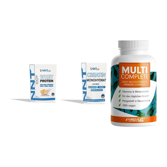 Einsteiger-Set: NNT Whey + NNT Creatin + ProFuel MULTI – alle enthaltenen Artikel
