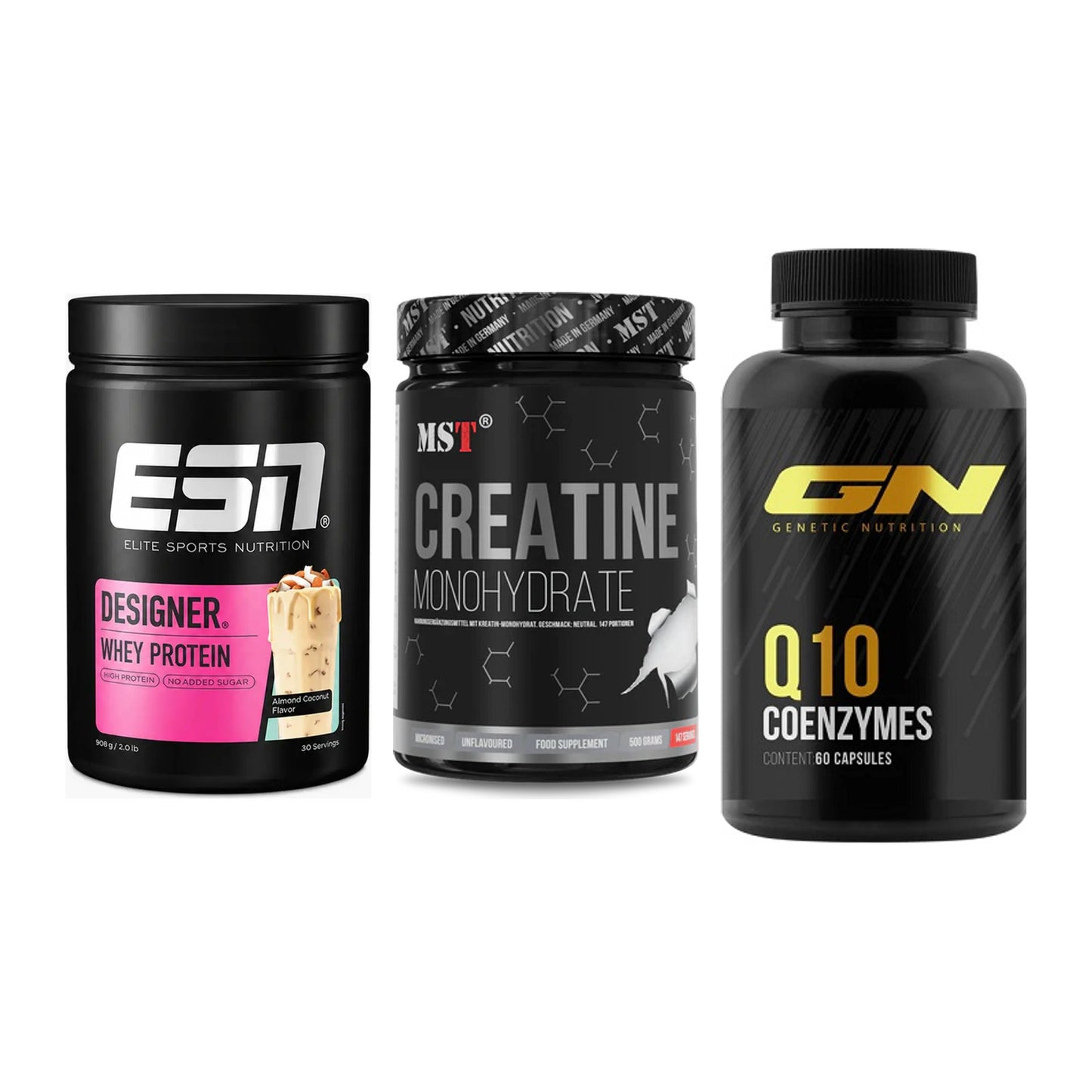 Einsteiger-Set: ESN Designer + MST Creatin + GN Q10 Health – alle enthaltenen Artikel