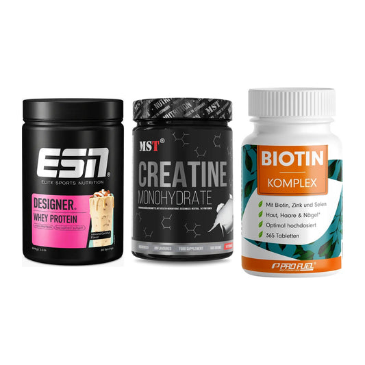 Einsteiger-Set: ESN Designer + MST Creatin + ProFuel BIOTIN – alle enthaltenen Artikel