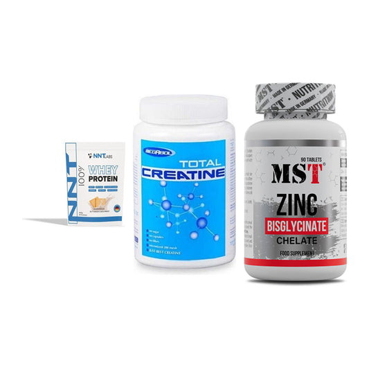 Einsteiger-Set: NNT Whey + Megabol Total + MST Zinc Chelate – alle enthaltenen Artikel