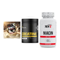 Einsteiger-Set: Sinob Honest Whey+ + Dedicated Creatine + MST Niacin – alle enthaltenen Artikel