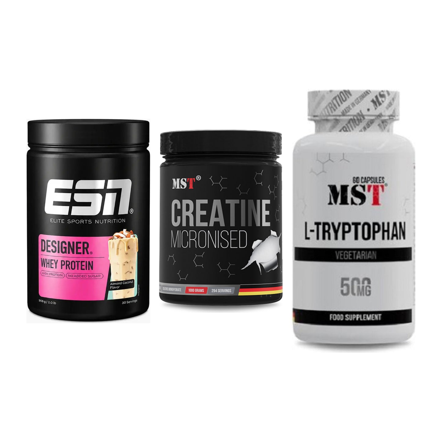 Einsteiger-Set: ESN Designer + MST Creatin + MST Tryptophan – alle enthaltenen Artikel