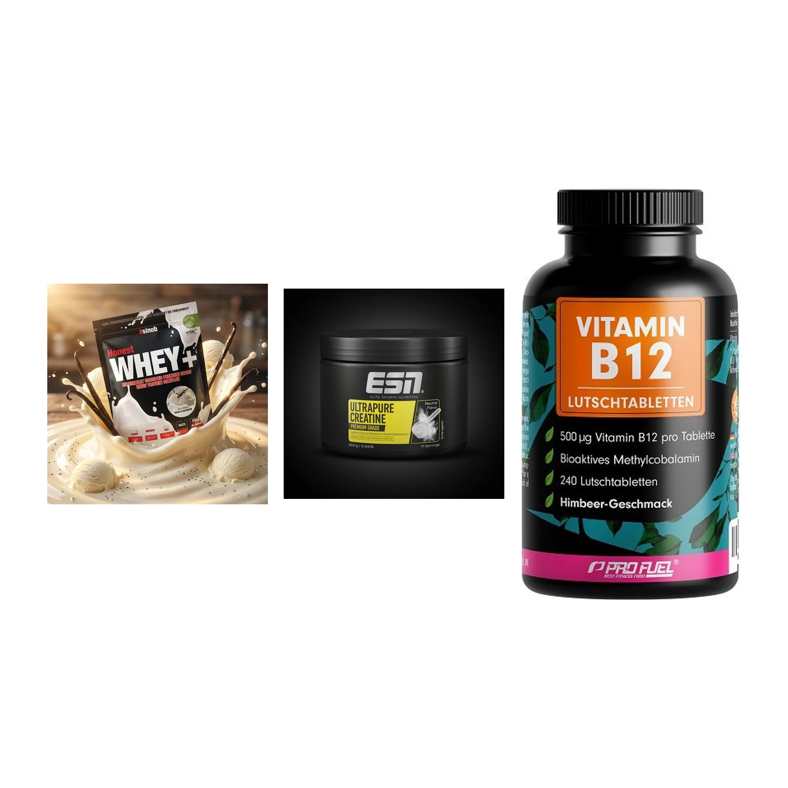 Einsteiger-Set: Sinob Honest + ESN Ultrapure + ProFuel Vitamin – alle enthaltenen Artikel