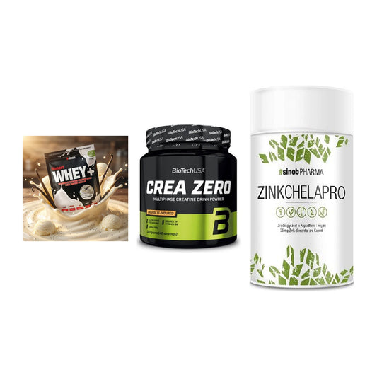 Einsteiger-Set: Sinob Honest + BioTech Crea + Sinob Zink – alle enthaltenen Artikel