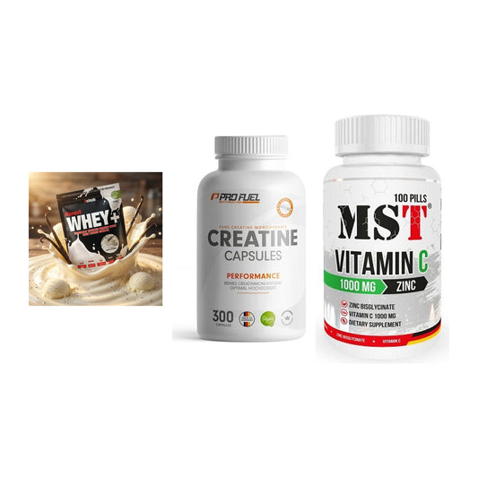 Einsteiger-Set: Sinob Honest + ProFuel Creatine + MST Vitamin C – alle enthaltenen Artikel