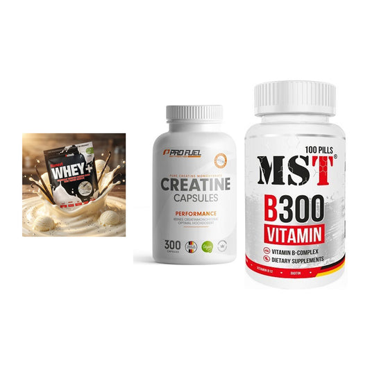 Einsteiger-Set: Sinob Honest + ProFuel Creatine + MST B300 B-Compl – alle enthaltenen Artikel